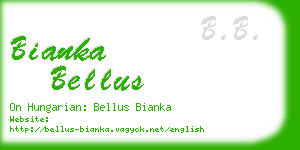 bianka bellus business card